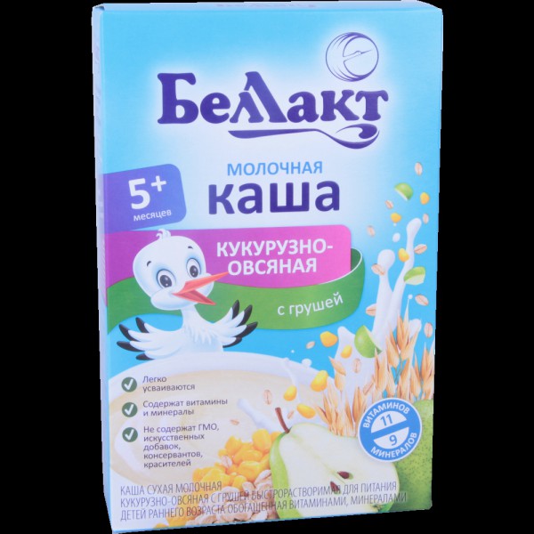 Каша беллакт кукурузно-овсяная с грушей