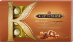 Конфеты, А.Коркунов 192 г цельный лесной орех в молочном шоколаде коробка