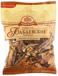 Конфеты, 200 г Бабаевские оригинальные с фундуком и какао