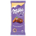 Шоколад, Milka (Милка) 90 г с цельным миндалем молочный